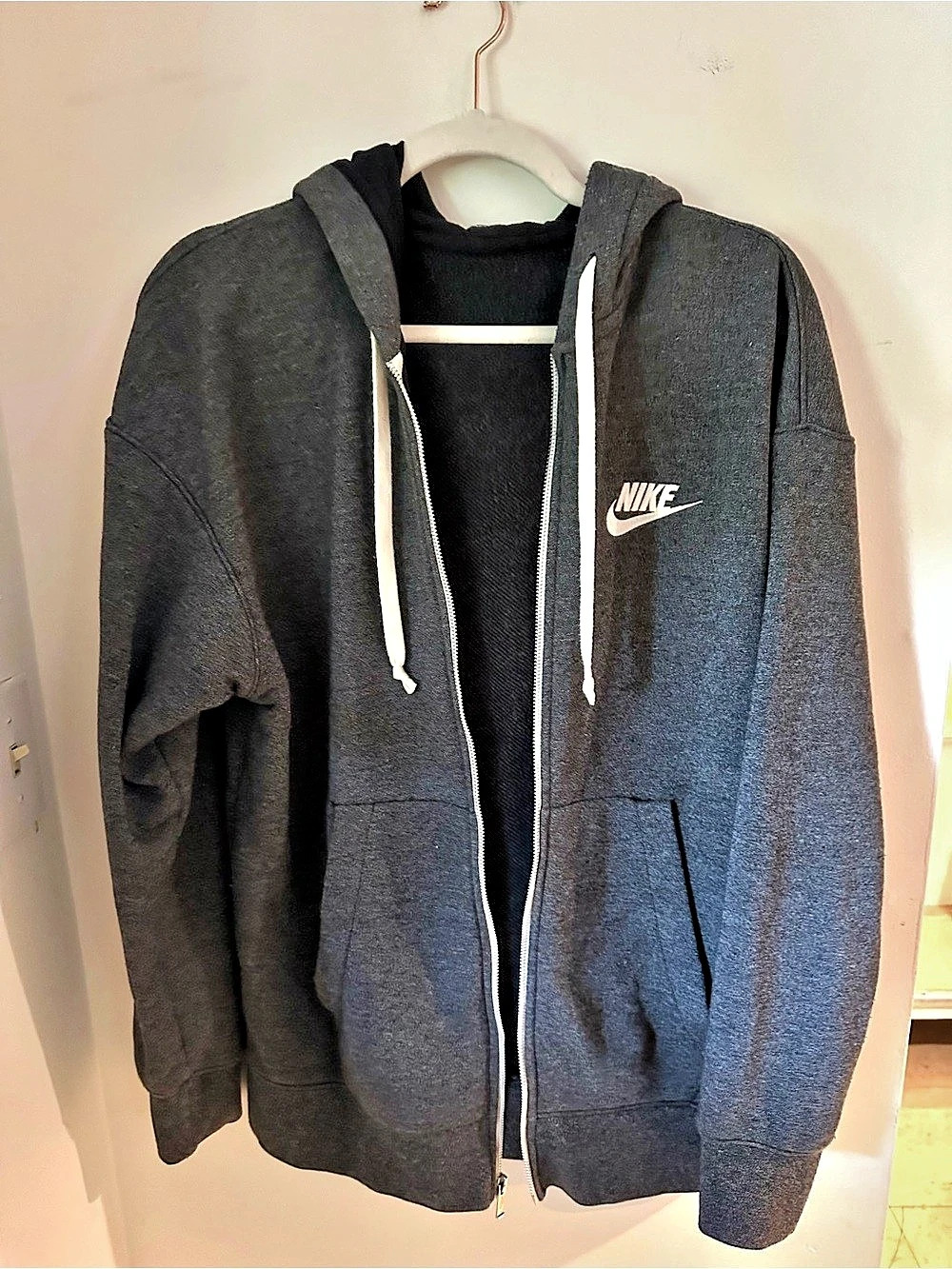 Nike Sportswear Heritage Men's M Full-Zip Hoodie Grey